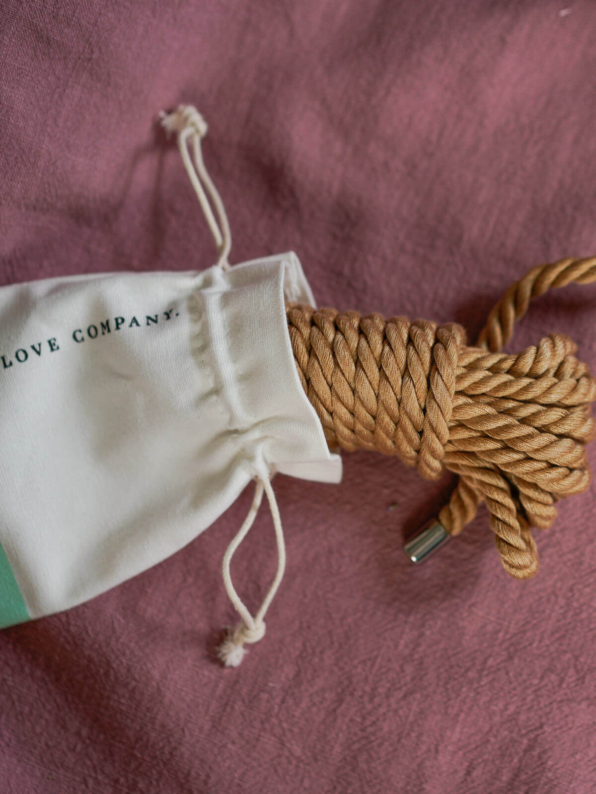 Duurzaam bondagetouw van hennep en jute 5 meter leng