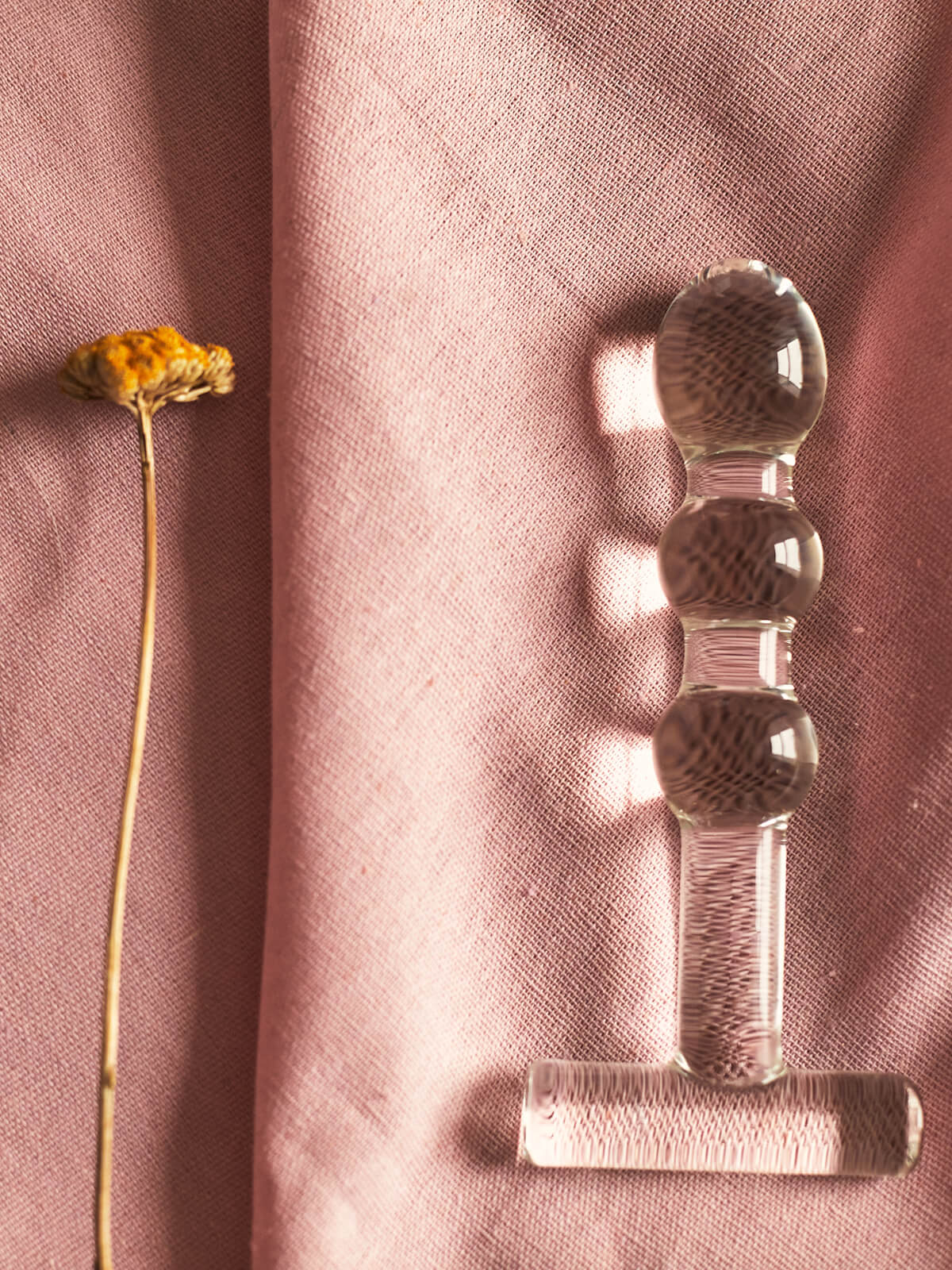 Glazen dildo veilig in gebruik via lielei.nl