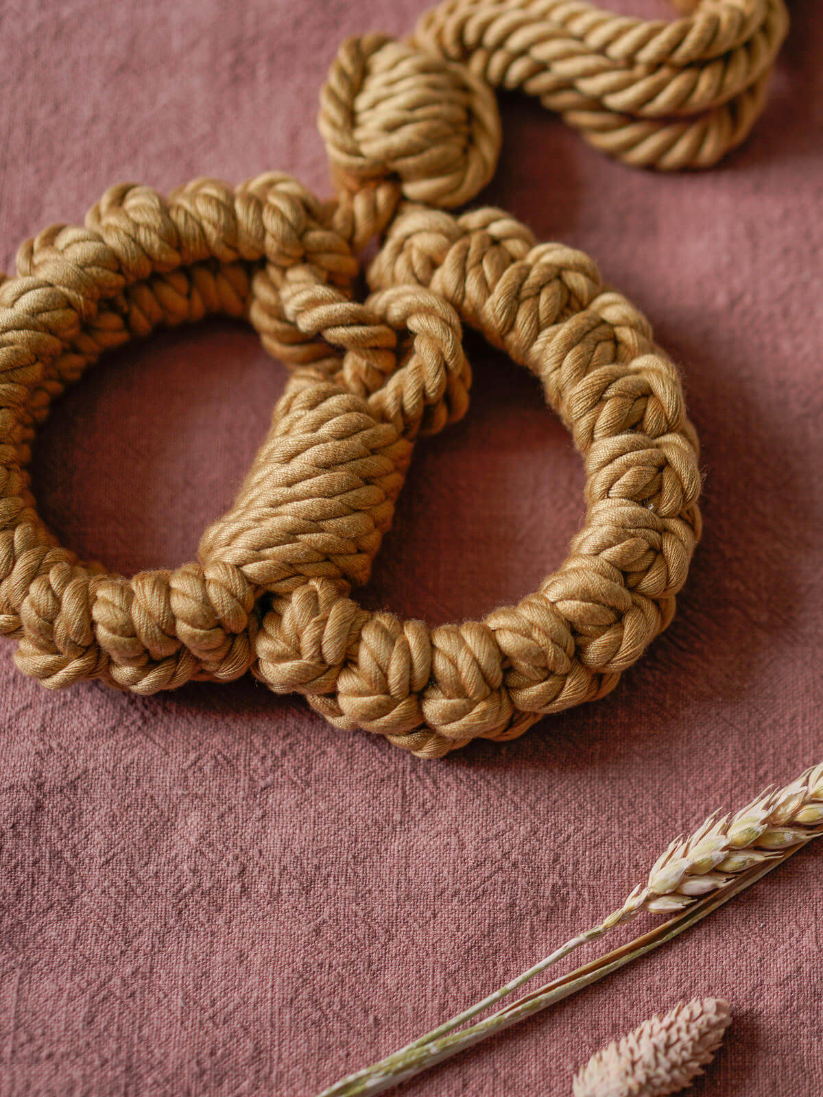 Bondage Handboeien van hennep - jute - LieLei