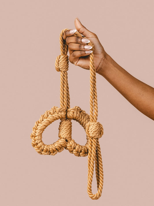 Bondage Handboeien van hennep - jute - LieLei