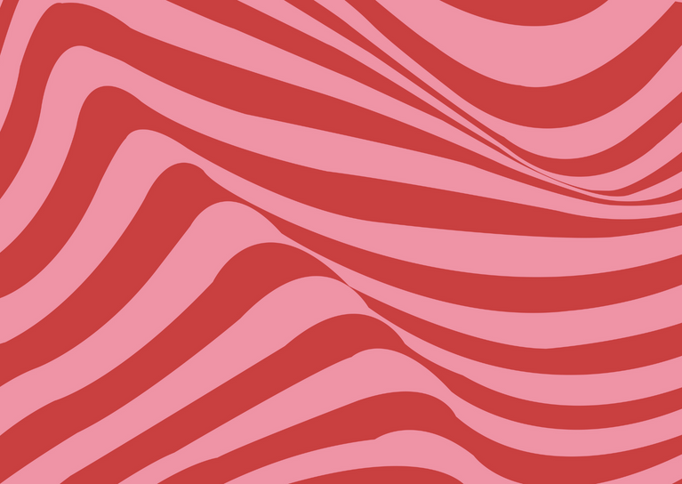 Golven in twee kleuren roze
