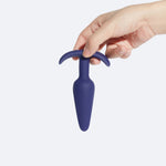 Purple vibrating anal toy - plastic free - safe with remote controle