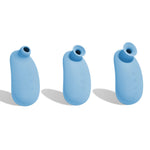 Blauwe Luchtdruk Vibrator voor clitorale stimulatie, veilige en zachte siliconen, Oh Collective