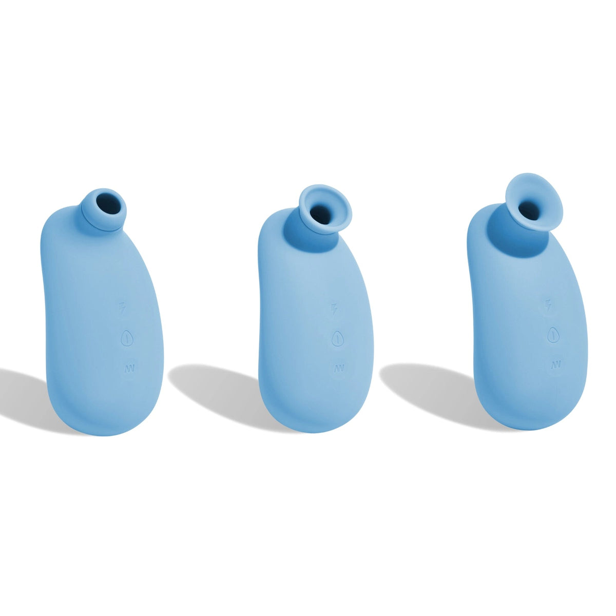 Blauwe Luchtdruk Vibrator voor clitorale stimulatie, veilige en zachte siliconen, Oh Collective