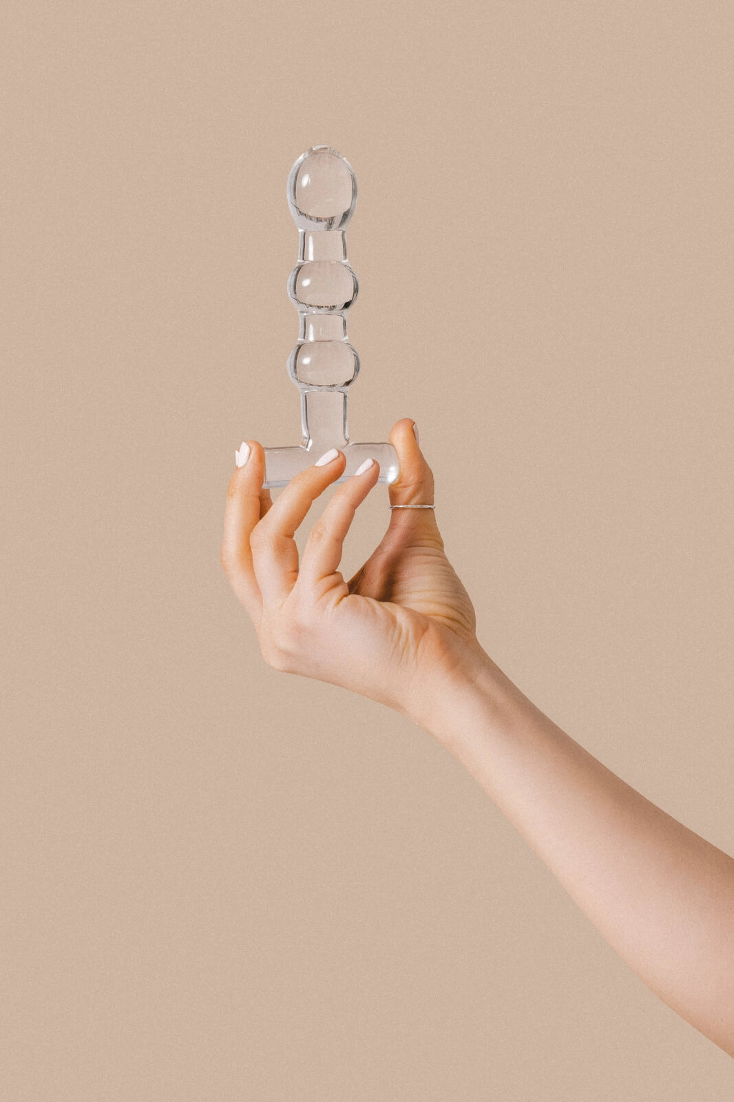 Dildo van glas (borosilicaatglas) voor anaal gebruik, stimuleren van de G-spot, duurzaam en veilig van 15 cm