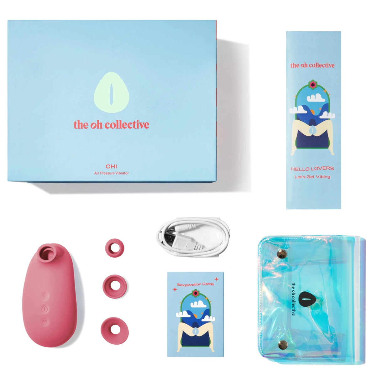 Luchtdruk Vibrator Chi van Oh Collective voor stimulatie van Clitoris Air Pressure