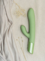 Pulserende duurzame rabbit vibrator, veilig te gebruiken non-toxic van The Natural Love Company