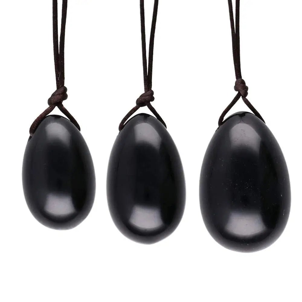 Yoni Eieren Obsidiaan in Geschenkdoos - LieLei